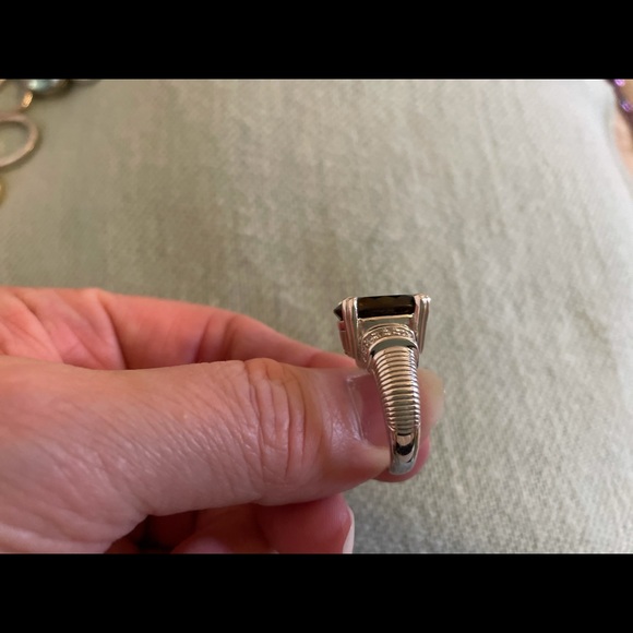 Judith Ripka dark brown topaz ring in size 8 - Picture 3 of 5